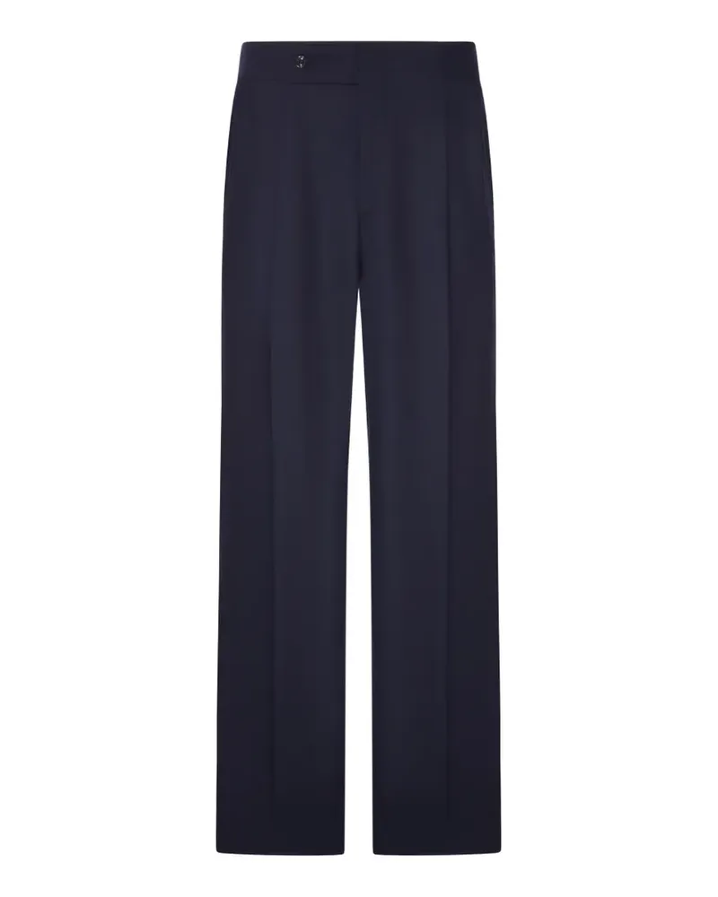 Giorgio Armani pleated oversized trousers - Blau Blau