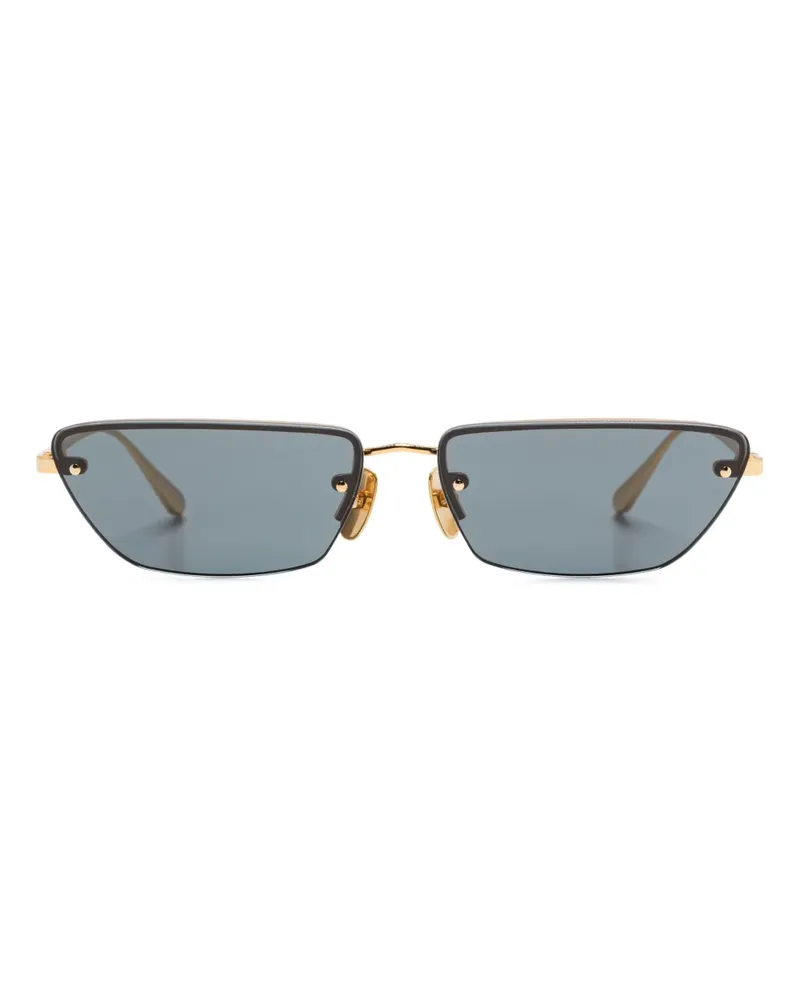 Linda Farrow Cleo Sonnenbrille - Gold Gold