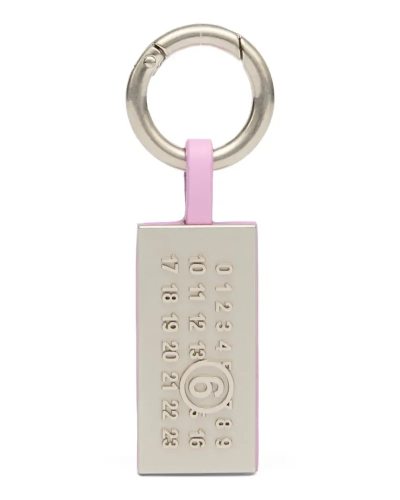 Maison Margiela Schlüsselanhänger mit Nummer - Silber Silber