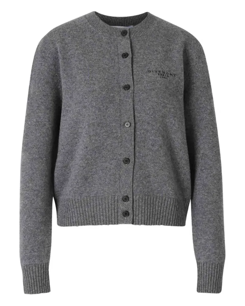 Givenchy Cardigan mit Logo-Stickerei - Grau Grau