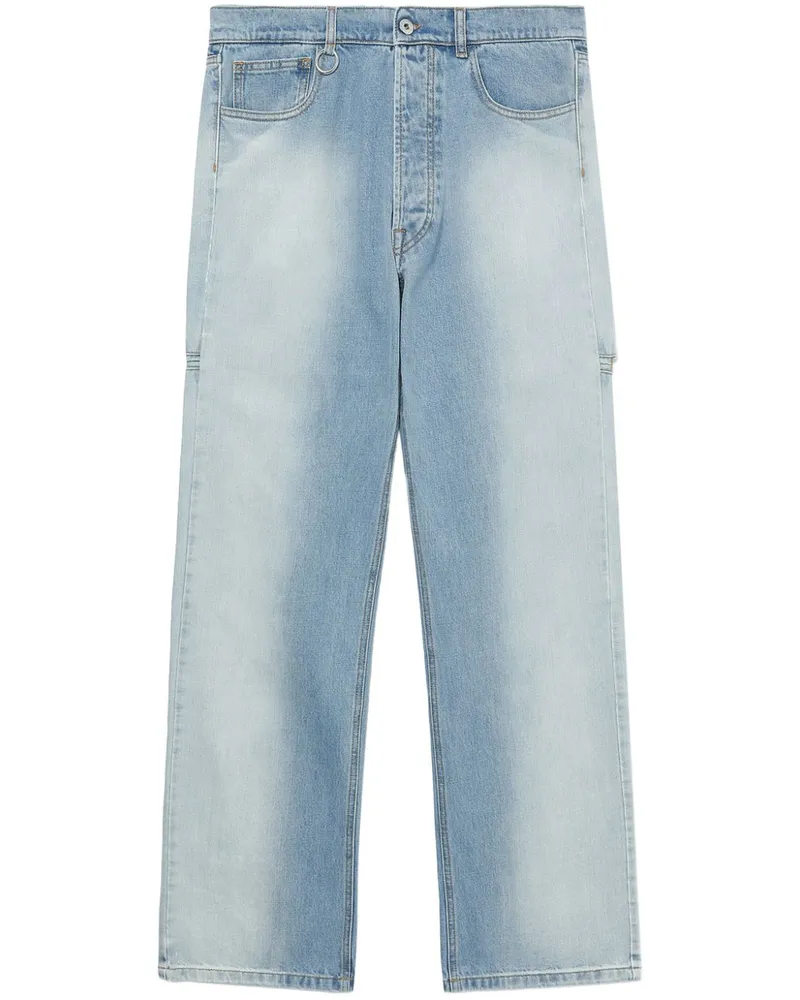 Random Identities Straight-Leg-Jeans mit Cut-Out Blau