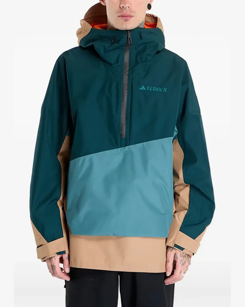 adidas colour-block coat - Grün Grün