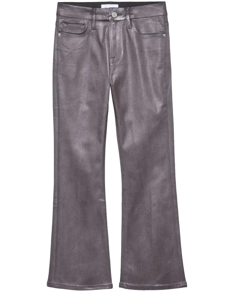 Frame Denim Halbhohe Cropped-Hose - Schwarz Schwarz