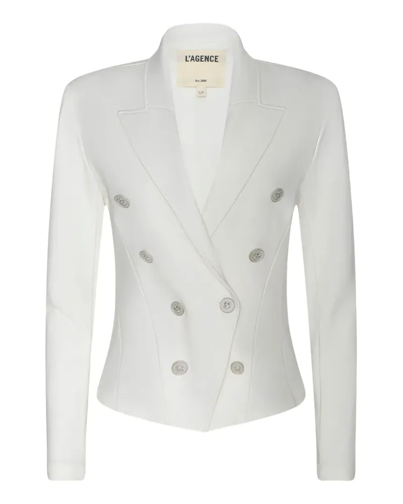 L'Agence Emerson Ponte double-breasted blazer - Weiß Weiß