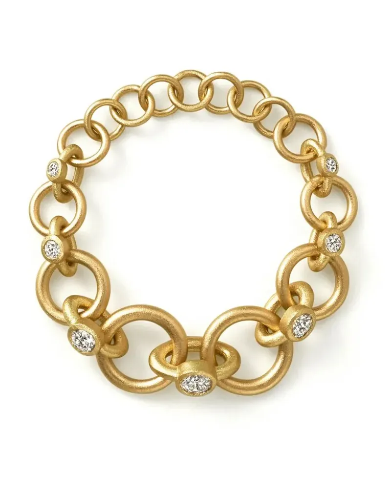 SHIHARA 18kt Gelbgoldring mit Diamanten Gold