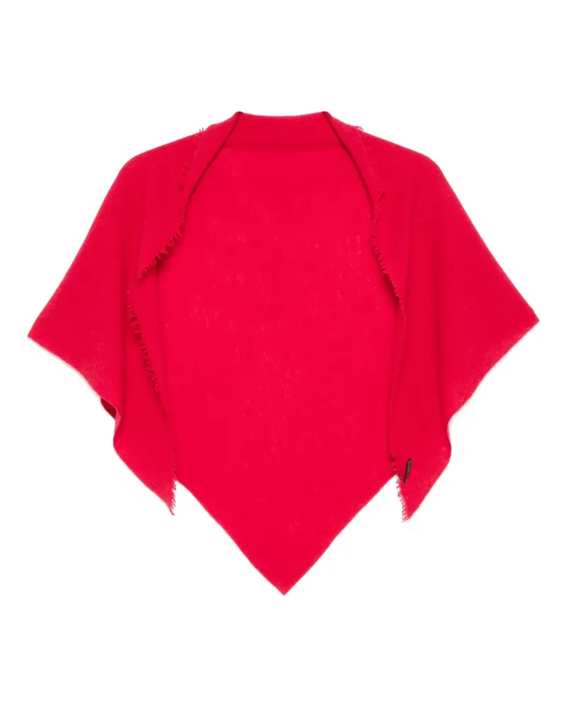 Faliero Sarti Schal mit ausgefransten Kanten - Rot Rot