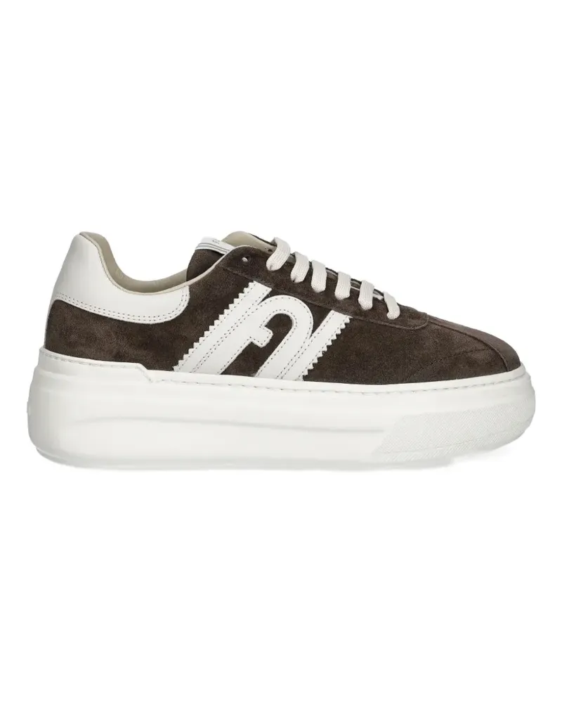 Furla Sneakers mit Logo - Braun Braun