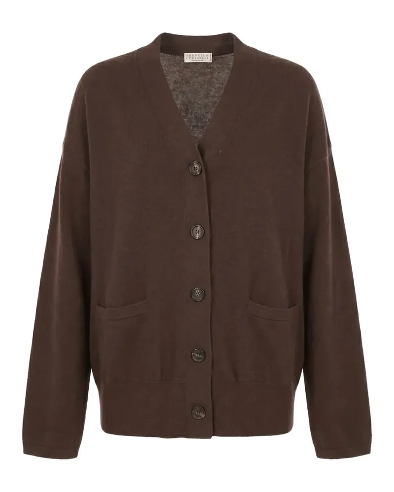 Brunello Cucinelli button-up drop-shoulder cardigan - Braun Braun
