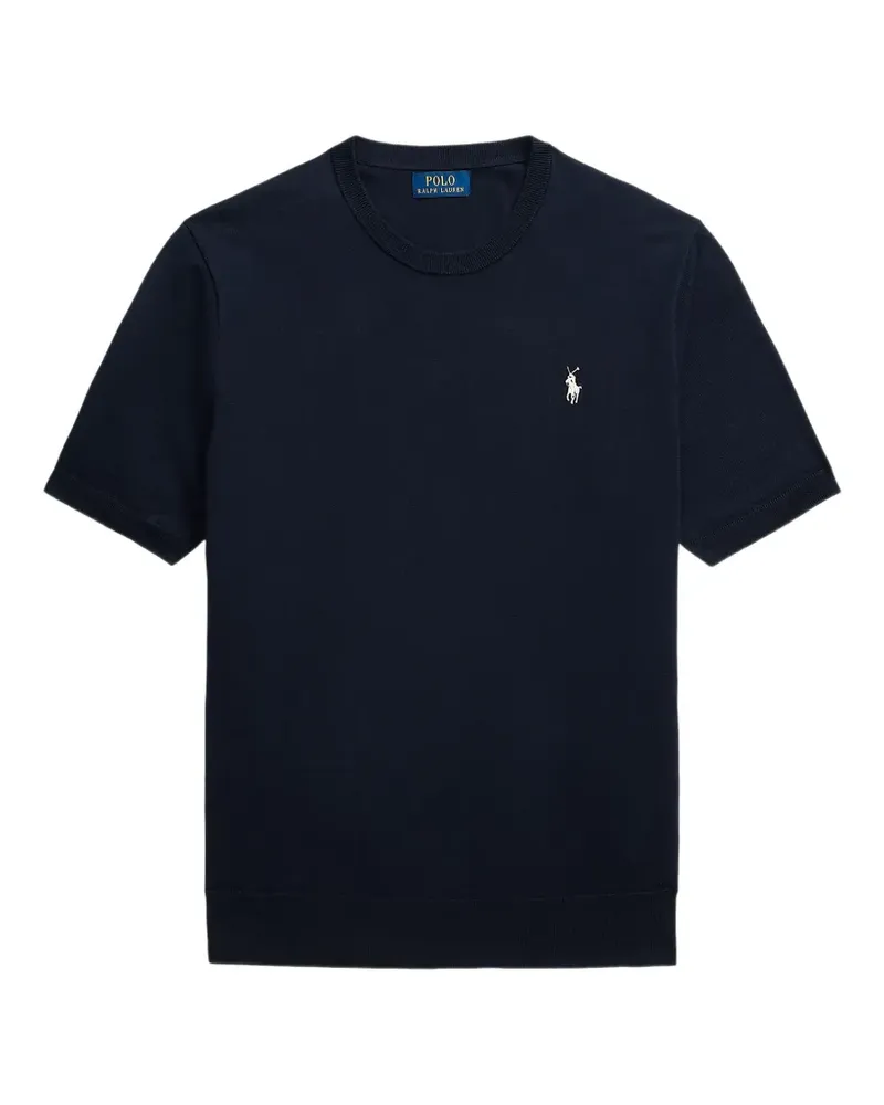 Ralph Lauren embroidered-logo T-shirt - Blau Blau