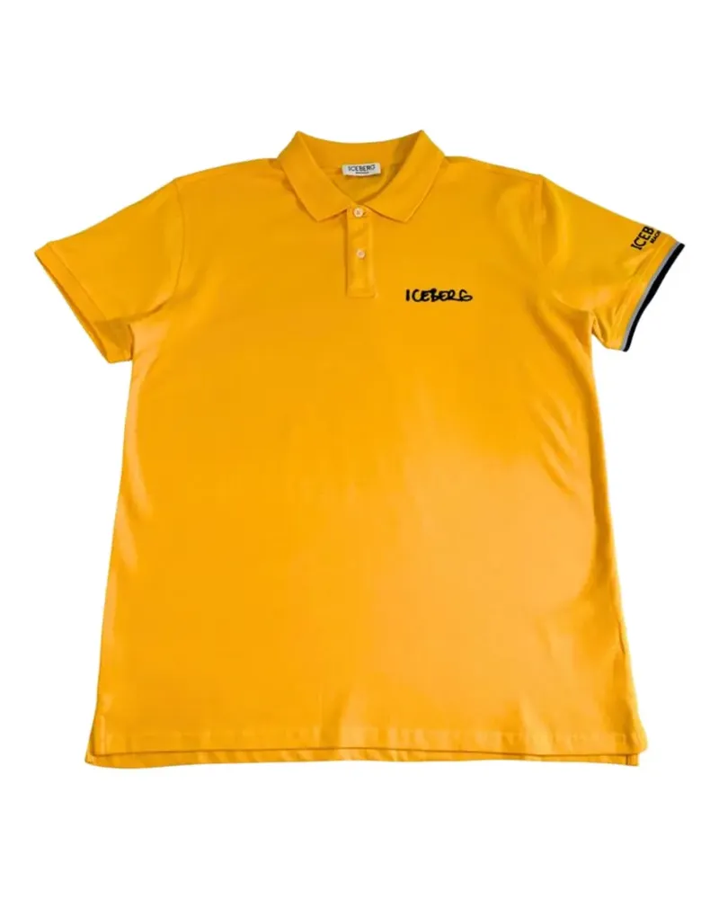 Iceberg Poloshirt mit Logo-Stickerei - Gelb Gelb
