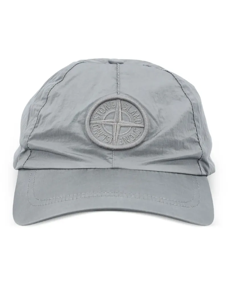 Stone Island logo-patch cap - Grau Grau