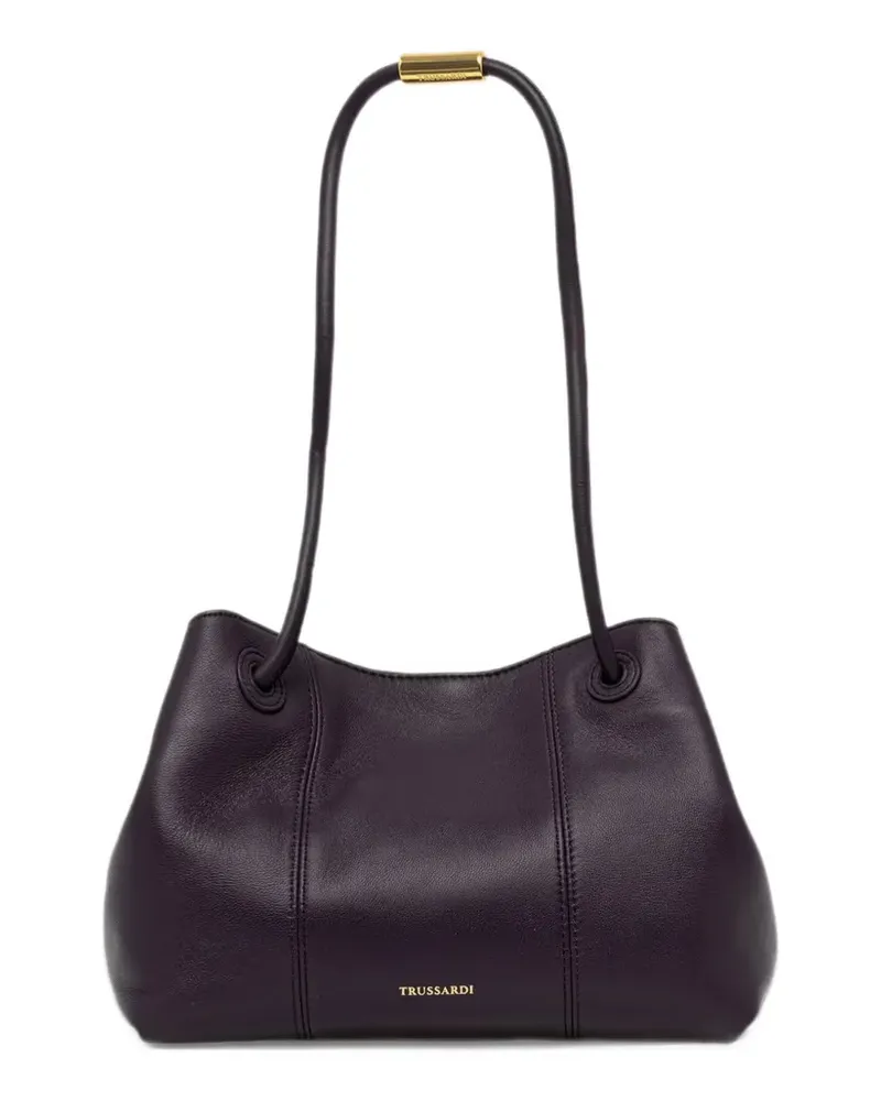 Trussardi Orbita logo-stamp shoulder bag - Violett Violett