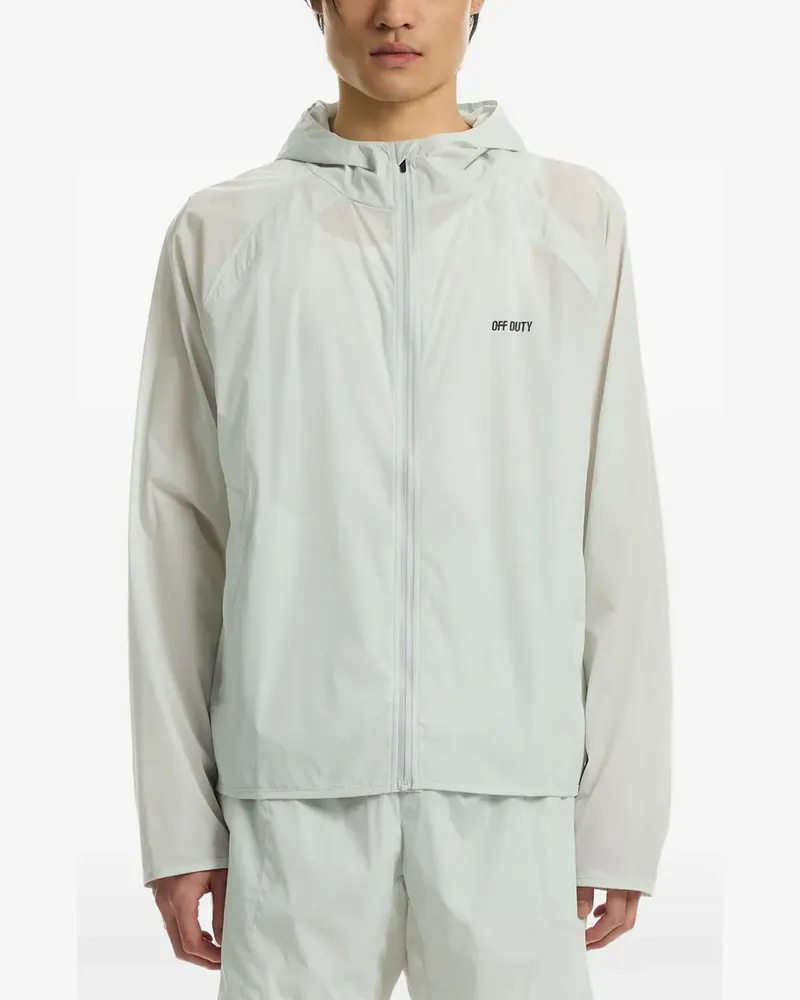 OFF DUTY Kapuzenjacke mit Logo-Print - Grau Grau