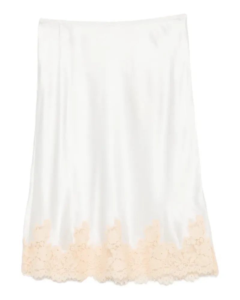 DÔEN Elowette lace midi skirt - Weiß Weiß