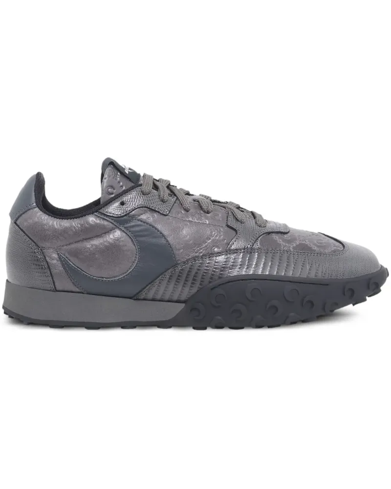 Marine Serre Sneakers mit Eidechsenleder-Optik - Grau Grau