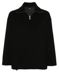 Pinko Sweatshirt mit Logo-Prägung Schwarz