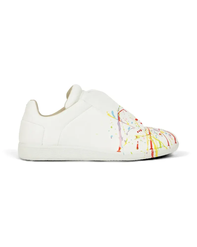 Maison Margiela Future Sneakers mit Farbklecks-Print - Weiß Weiß