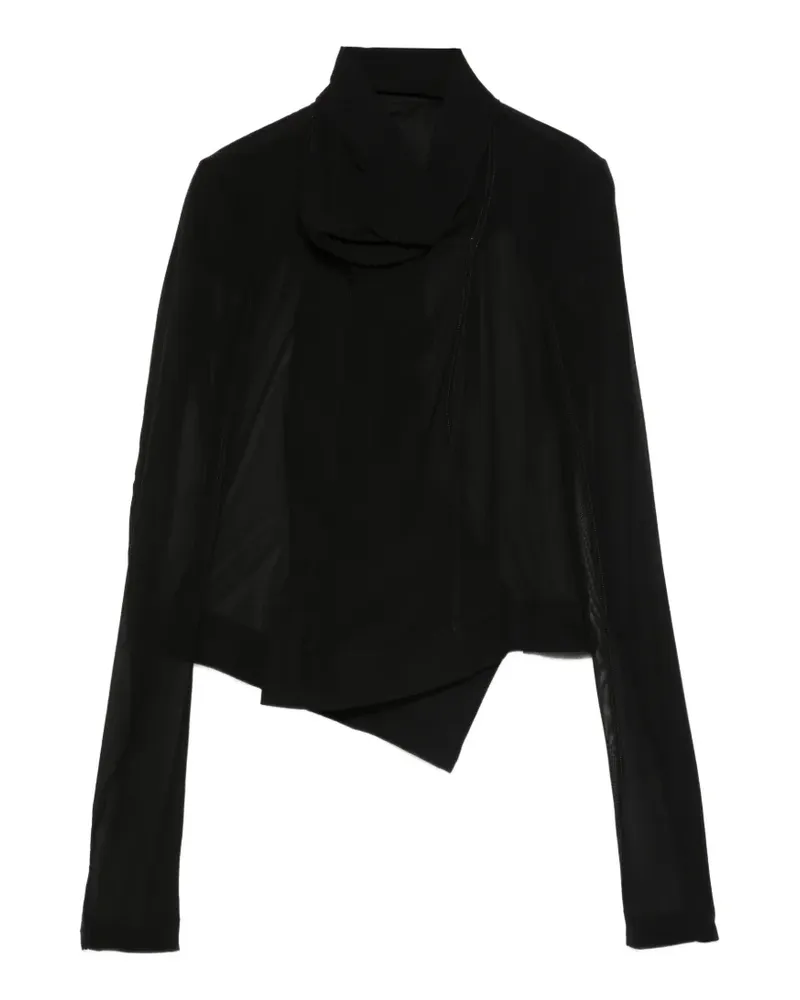 Rick Owens draped jacket - Schwarz Schwarz