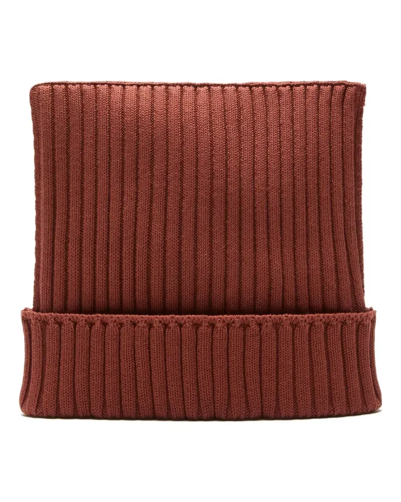 Acne Studios Gerippte Beanie - Braun Braun