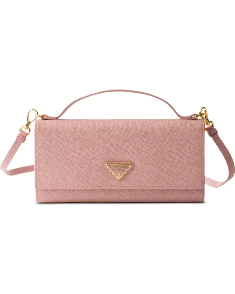 Prada Portemonnaie aus Saffiano-Leder - Rosa Rosa