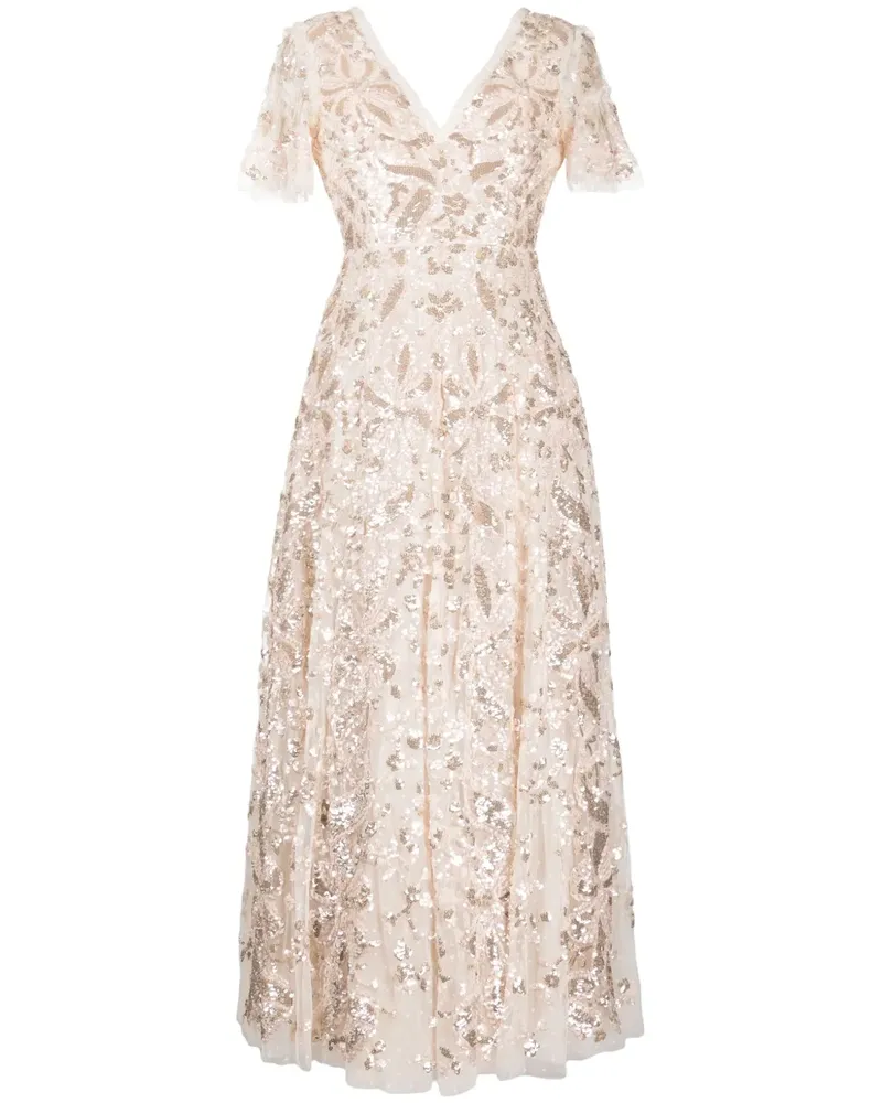Needle & Thread Abendkleid mit Pailletten - Rosa Rosa
