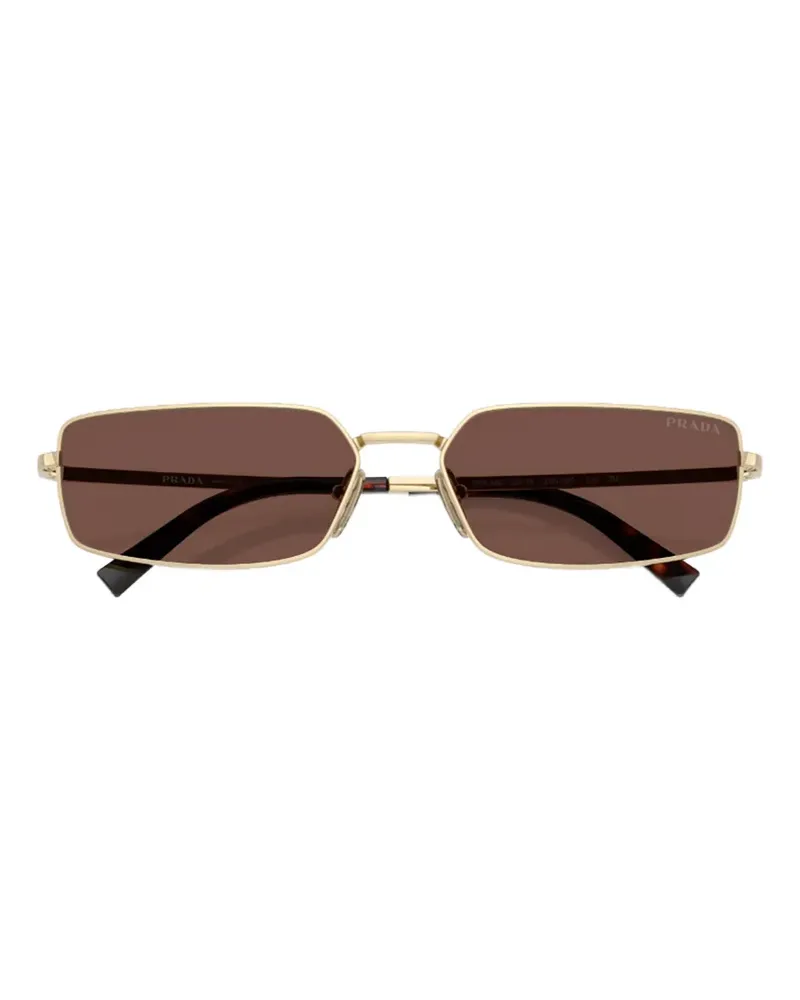 Prada Sonnenbrille mit geometrischem Gestell - Gold Gold