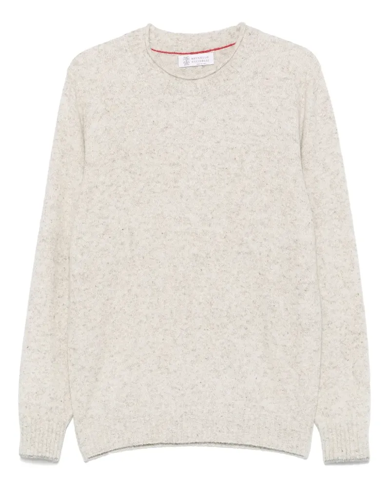 Brunello Cucinelli Pullover mit meliertem Effekt - Grau Grau
