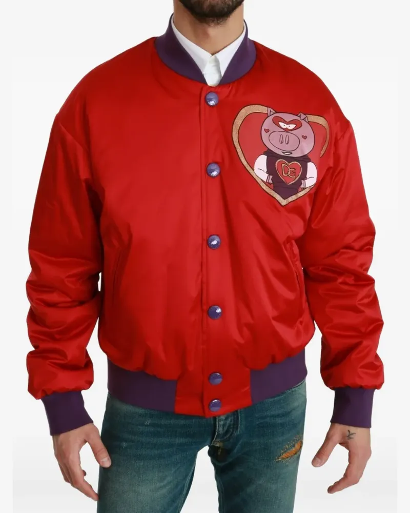 Dolce & Gabbana Year of the Pig Bomberjacke - Rot Rot