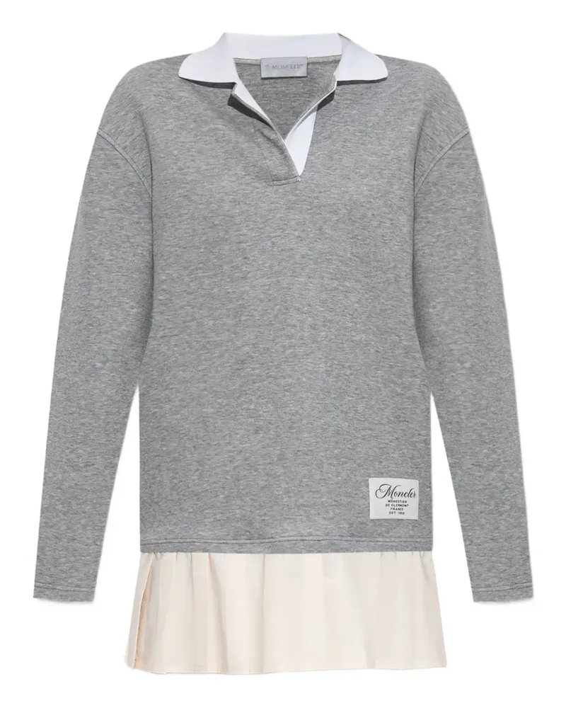 Moncler Kleid mit Falten - Grau Grau