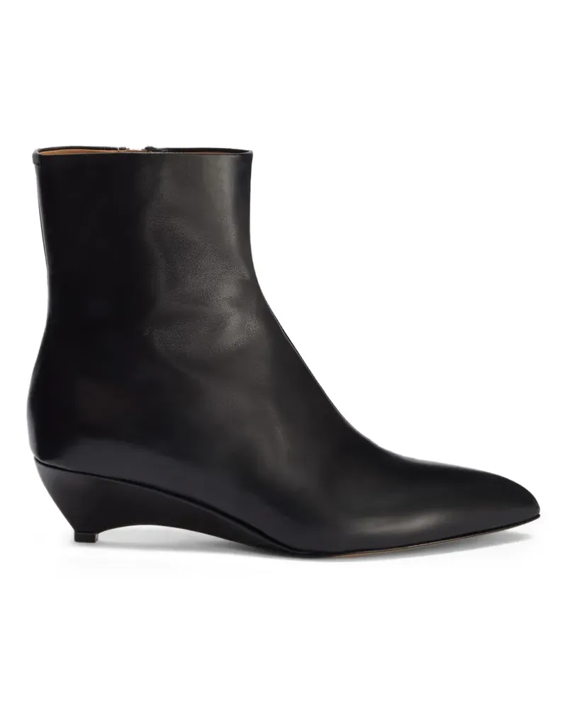 Jil Sander Stiefel mit spitzer Kappe - Schwarz Schwarz