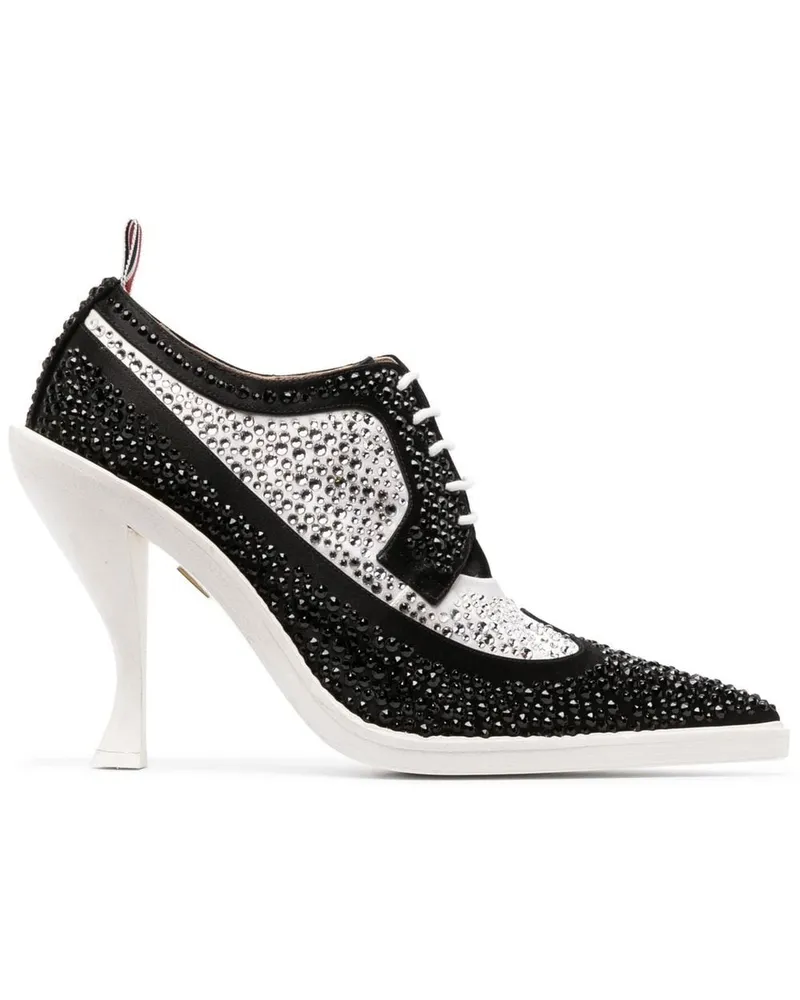 Thom Browne Derby-Schuhe mit Kristallen 105mm Schwarz