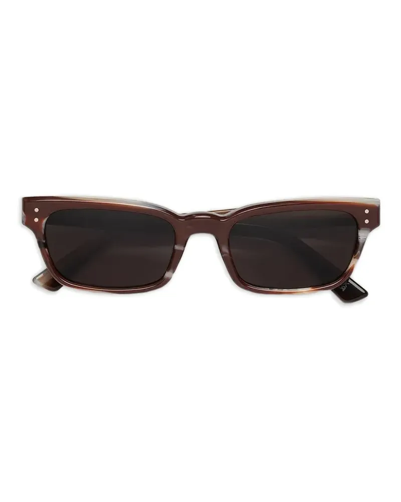 Marni Sonnenbrille mit eckigem Gestell - Braun Braun