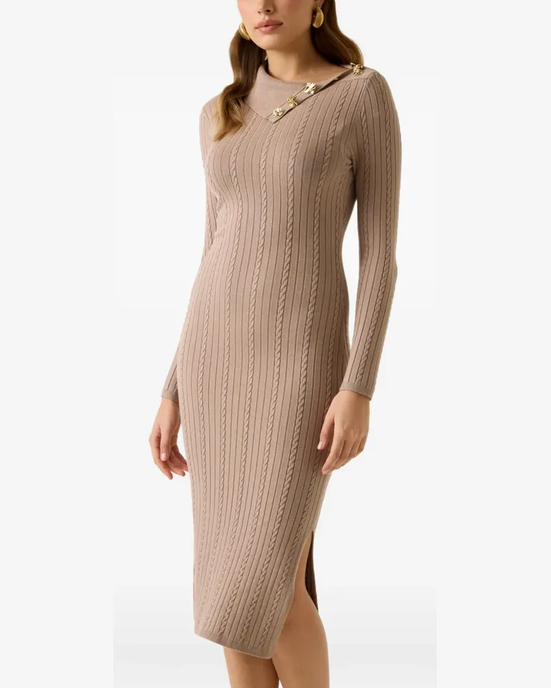 Guess asymmetric neck midi dress - Nude Nude