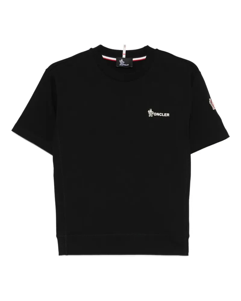Moncler T-Shirt mit Logo-Detail - Schwarz Schwarz