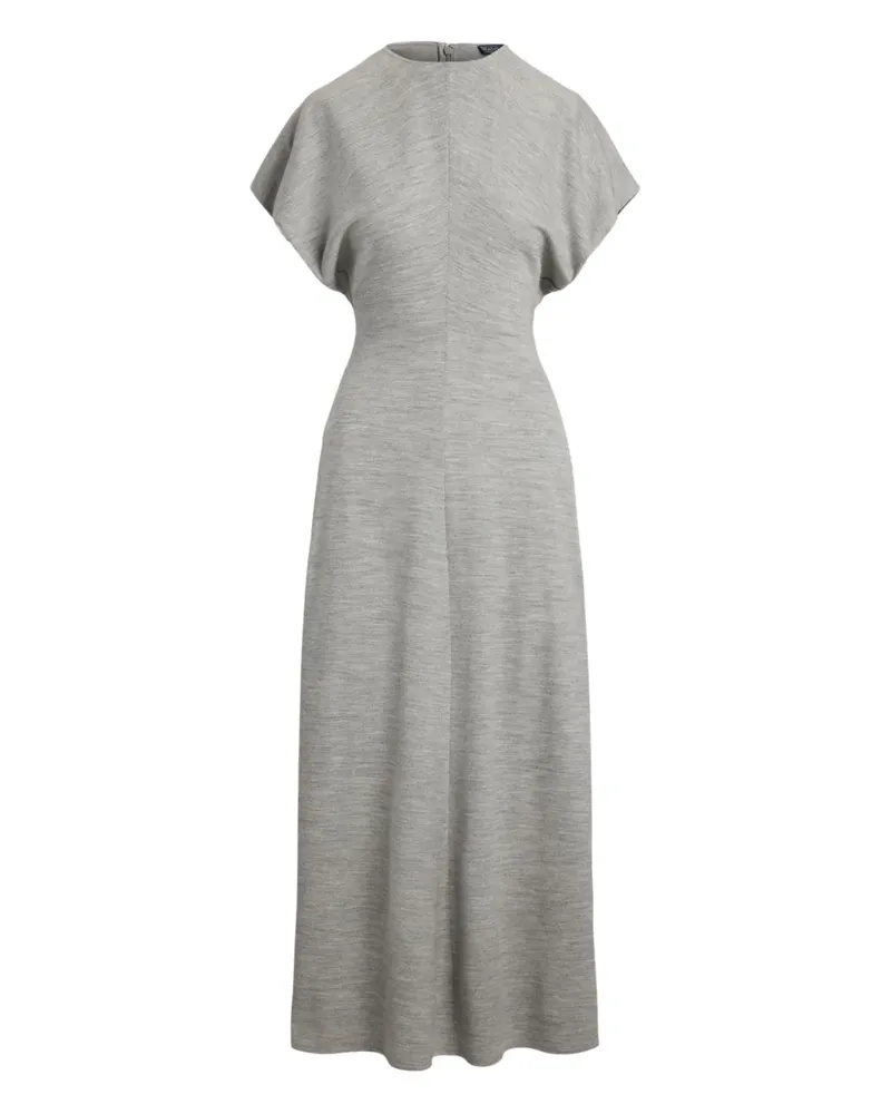 Ralph Lauren Midikleid mit angeschnittenen Ärmeln - Grau Grau