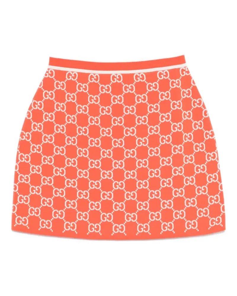 Gucci Gemusterter Minirock - Orange Orange