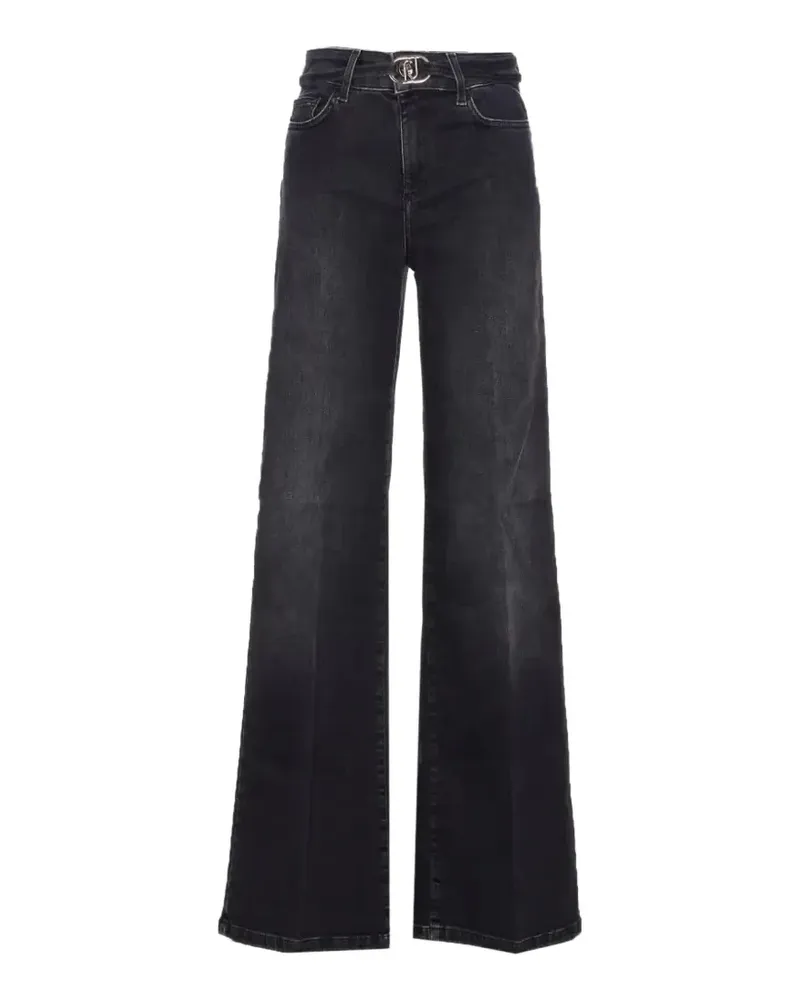 Liu Jo Jeans mit Logo-Gürtel - Schwarz Schwarz