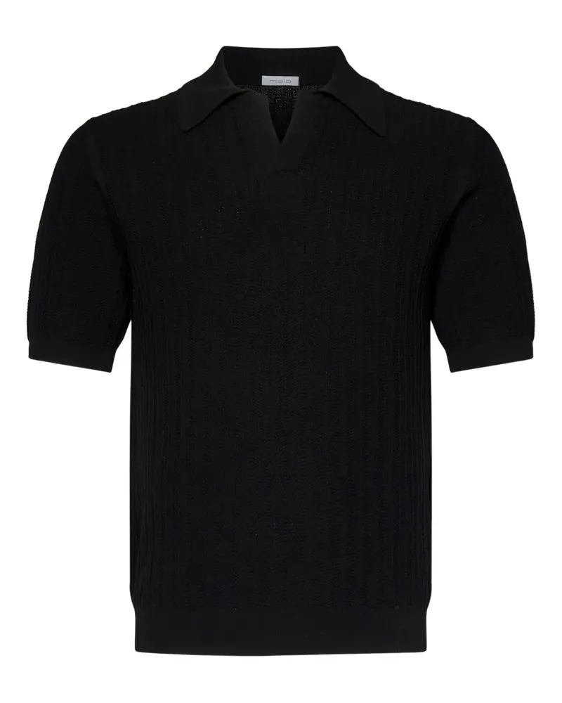 Malo Klassisches T-Shirt - Schwarz Schwarz