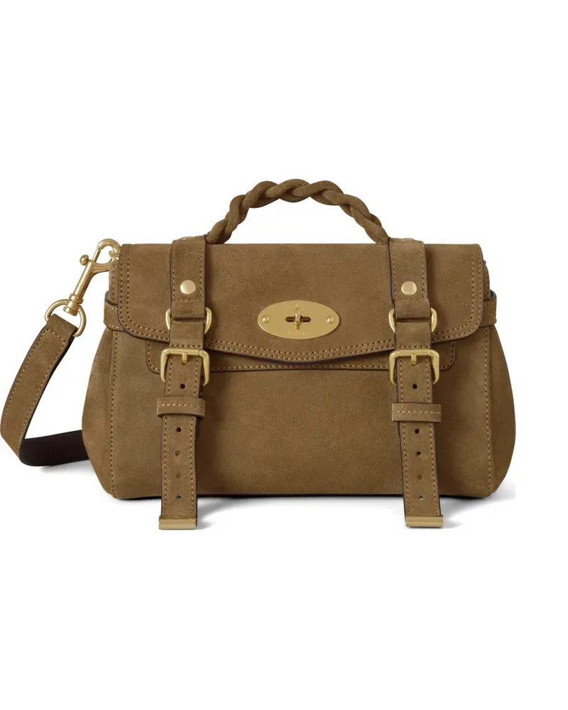 Mulberry Mini Alexa Tote Bag mit geflochtenem Henkel - Braun Braun