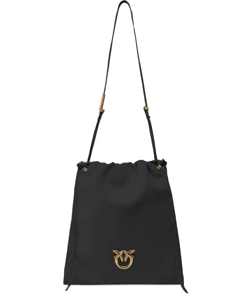Pinko Eckige Schultertasche - Schwarz Schwarz