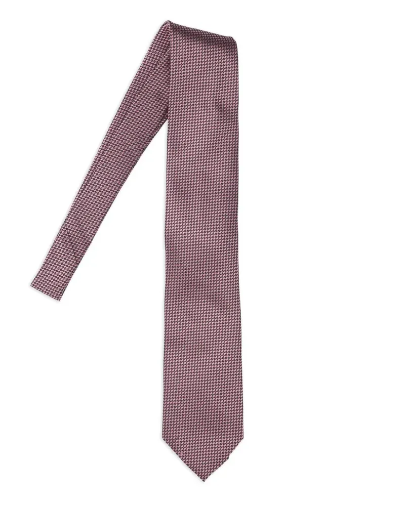Ermenegildo Zegna Gemusterte Krawatte - Rosa Rosa