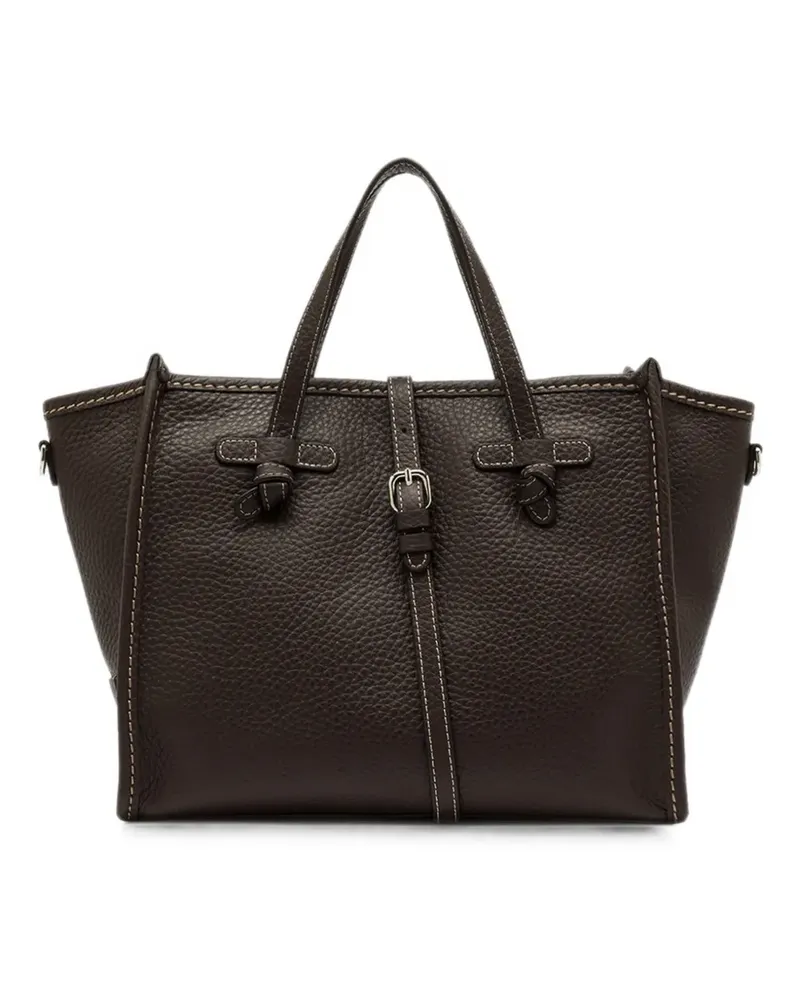 Gianni Chiarini Miss Marcella Tote Bag aus gekörntem Leder - Braun Braun