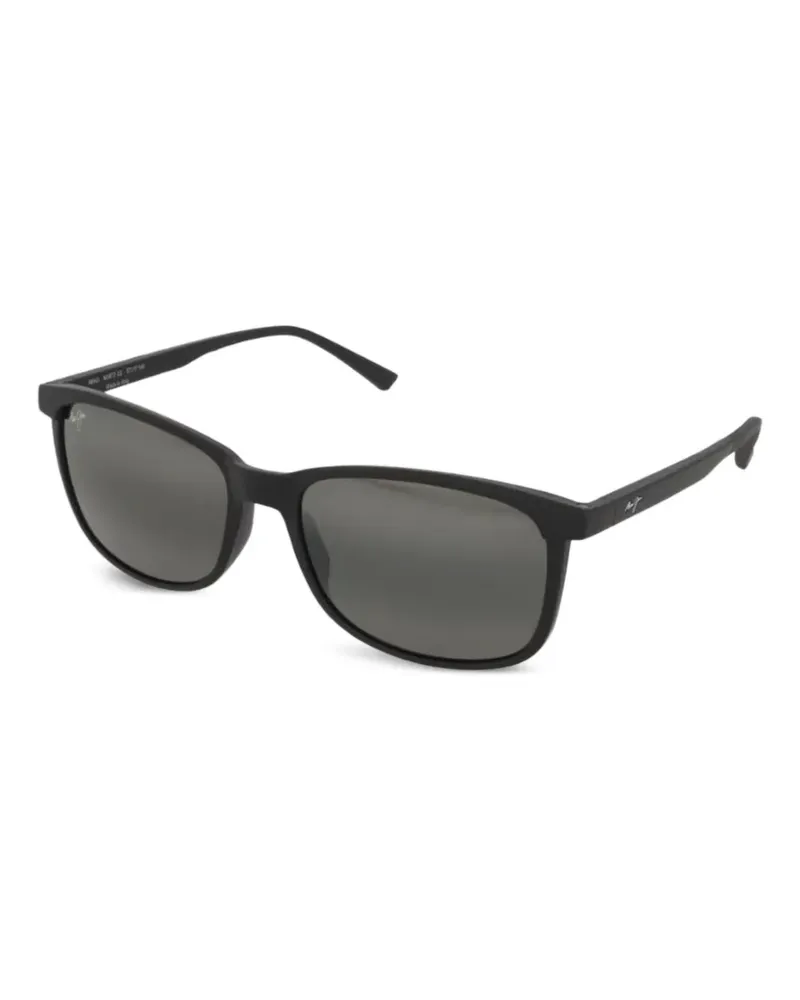Maui Jim Hulili Sonnenbrille mit eckigem Gestell - Schwarz Schwarz