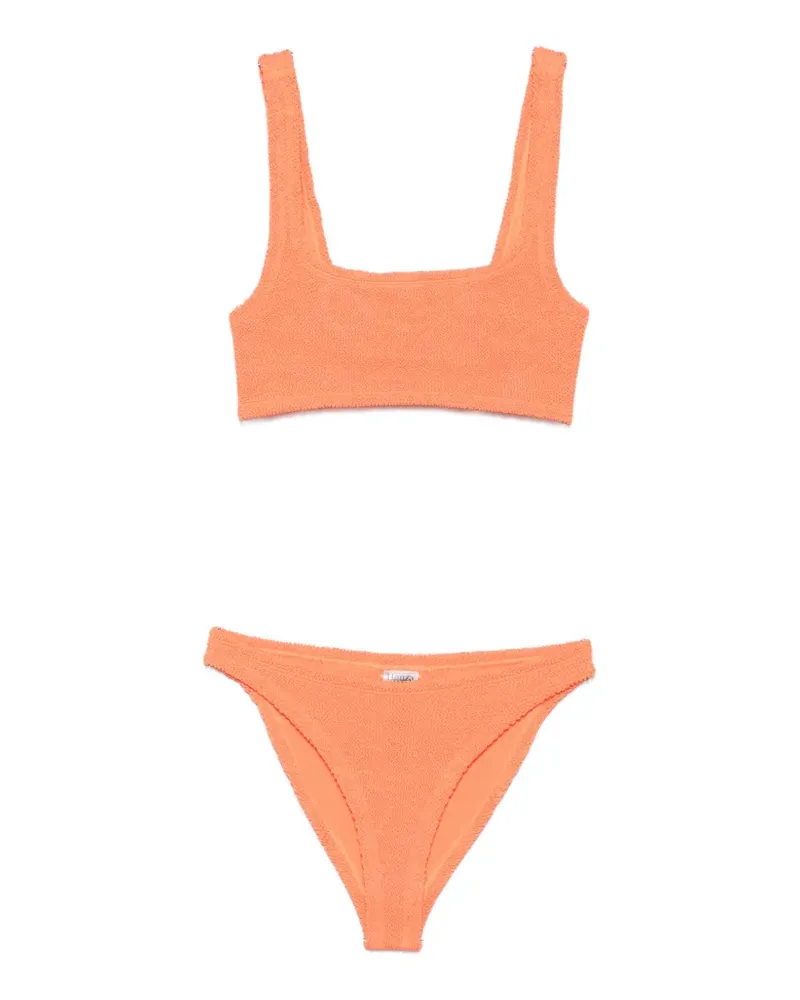 Hunza G Xandra crinkle-effect bikini - Orange Orange