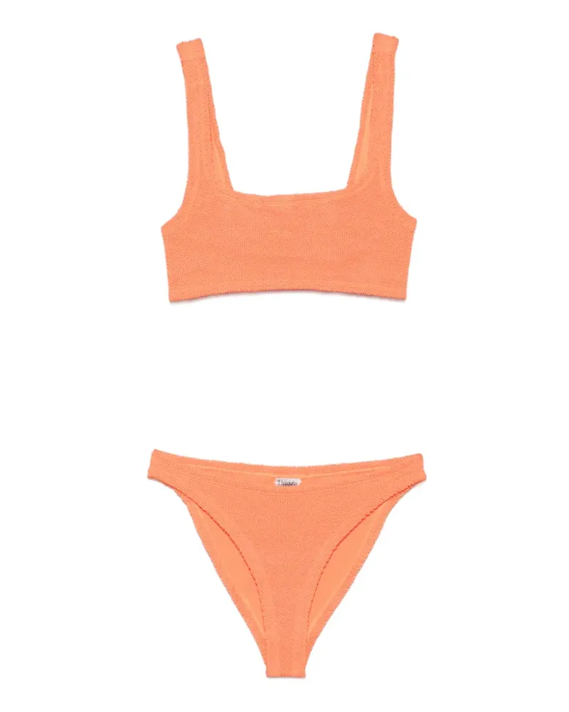 Hunza G Xandra crinkle-effect bikini - Orange Orange