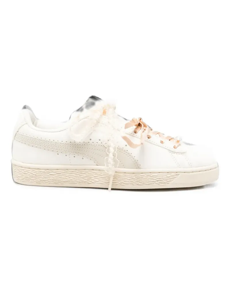 Puma lace-up leather sneakers - Nude Nude