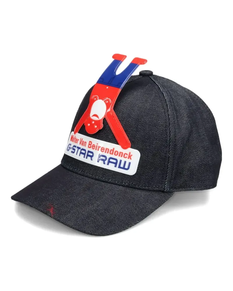 Walter van Beirendonck Baseballkappe aus Denim - Blau Blau