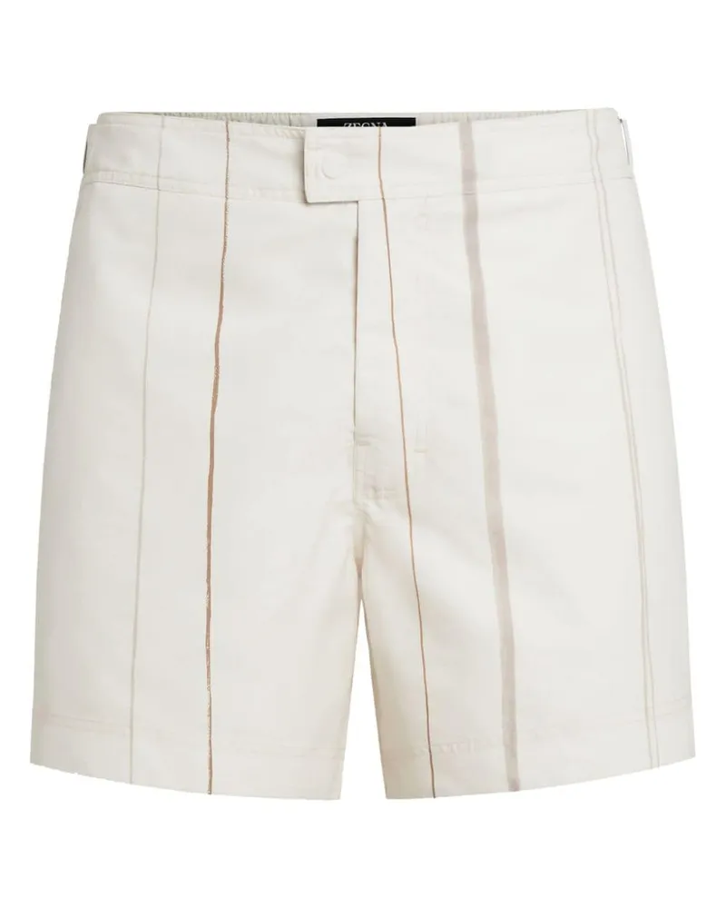 Ermenegildo Zegna Gestreifte Badeshorts - Nude Nude