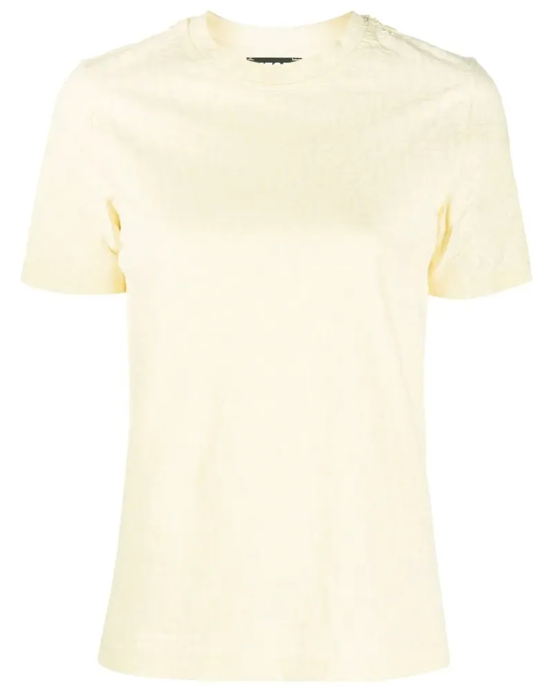 Diesel T-Shirt mit Logo-Print - Gelb Gelb