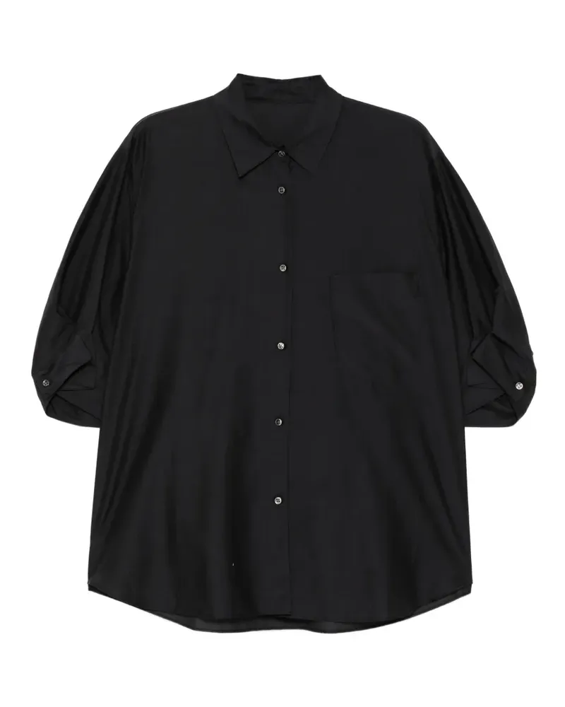 JNBY Drapiertes Hemd mit Falten - Schwarz Schwarz